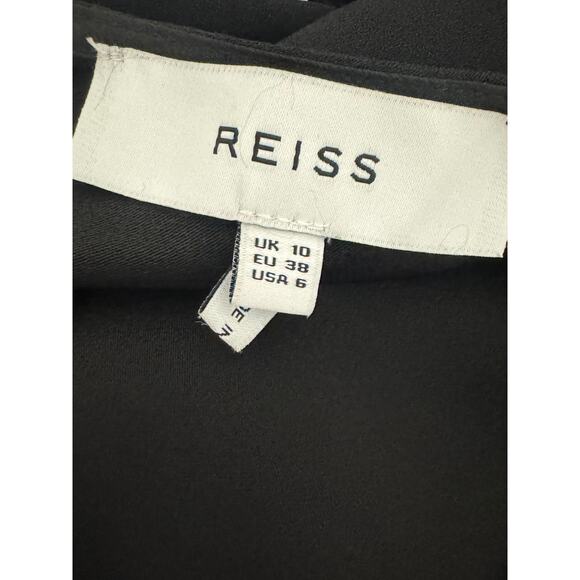 New ~ REISS ~ Skyler Colourblock Mini Dress 6 100% VISCOSE , POCKETS - Picture 8 of 10